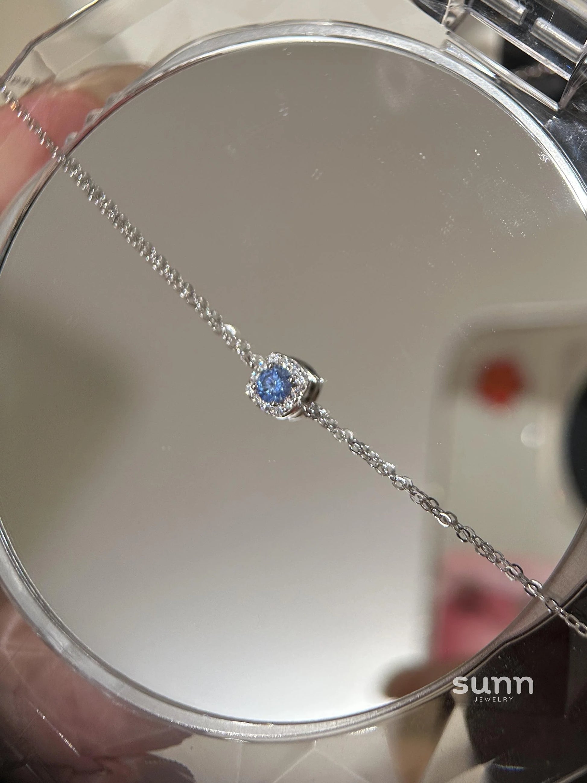 Carina Blue Glacier Stone Bracelet