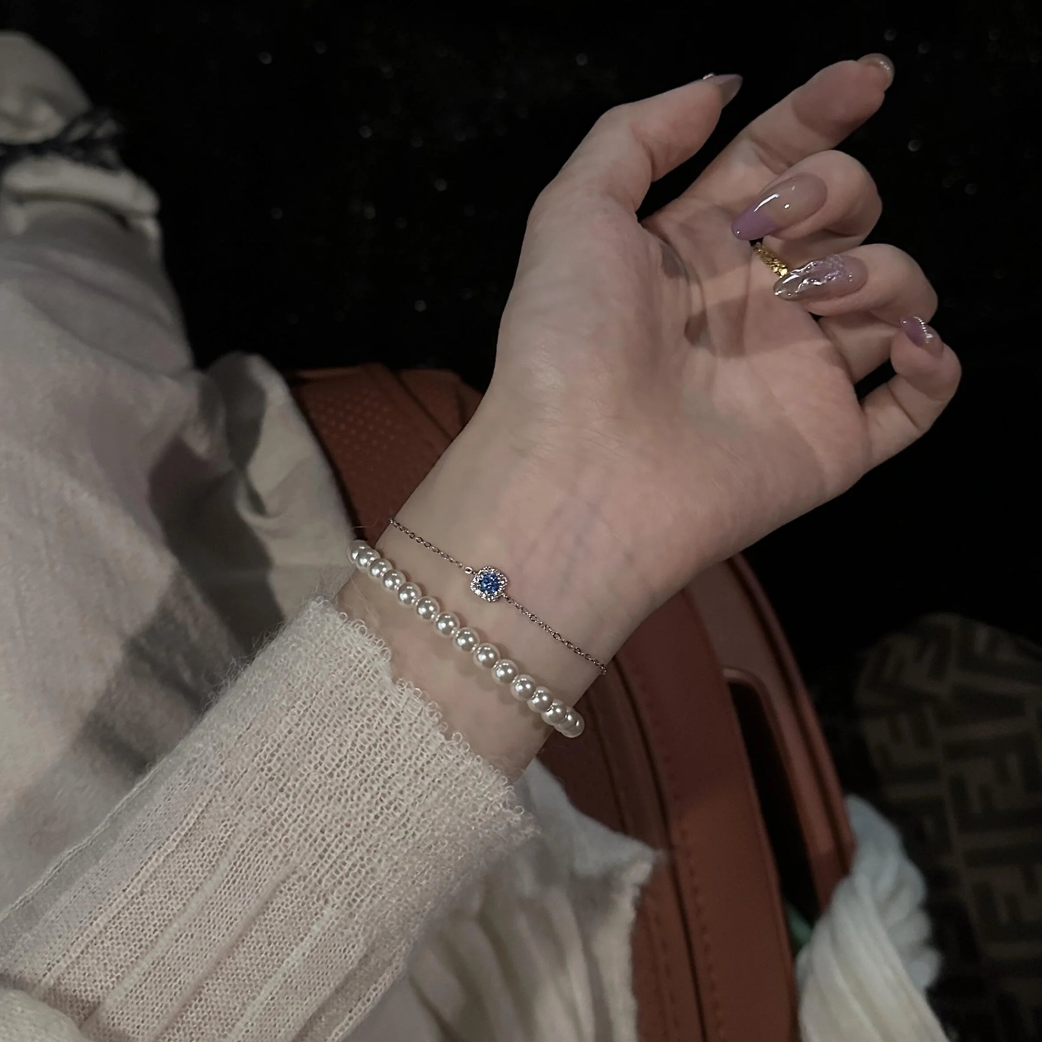 Carina Blue Glacier Stone Bracelet
