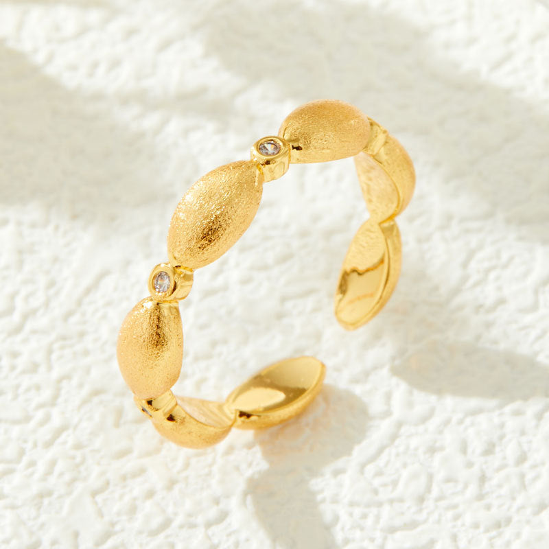 Carina Brushed Oval Ring [QY7FEBMJ]