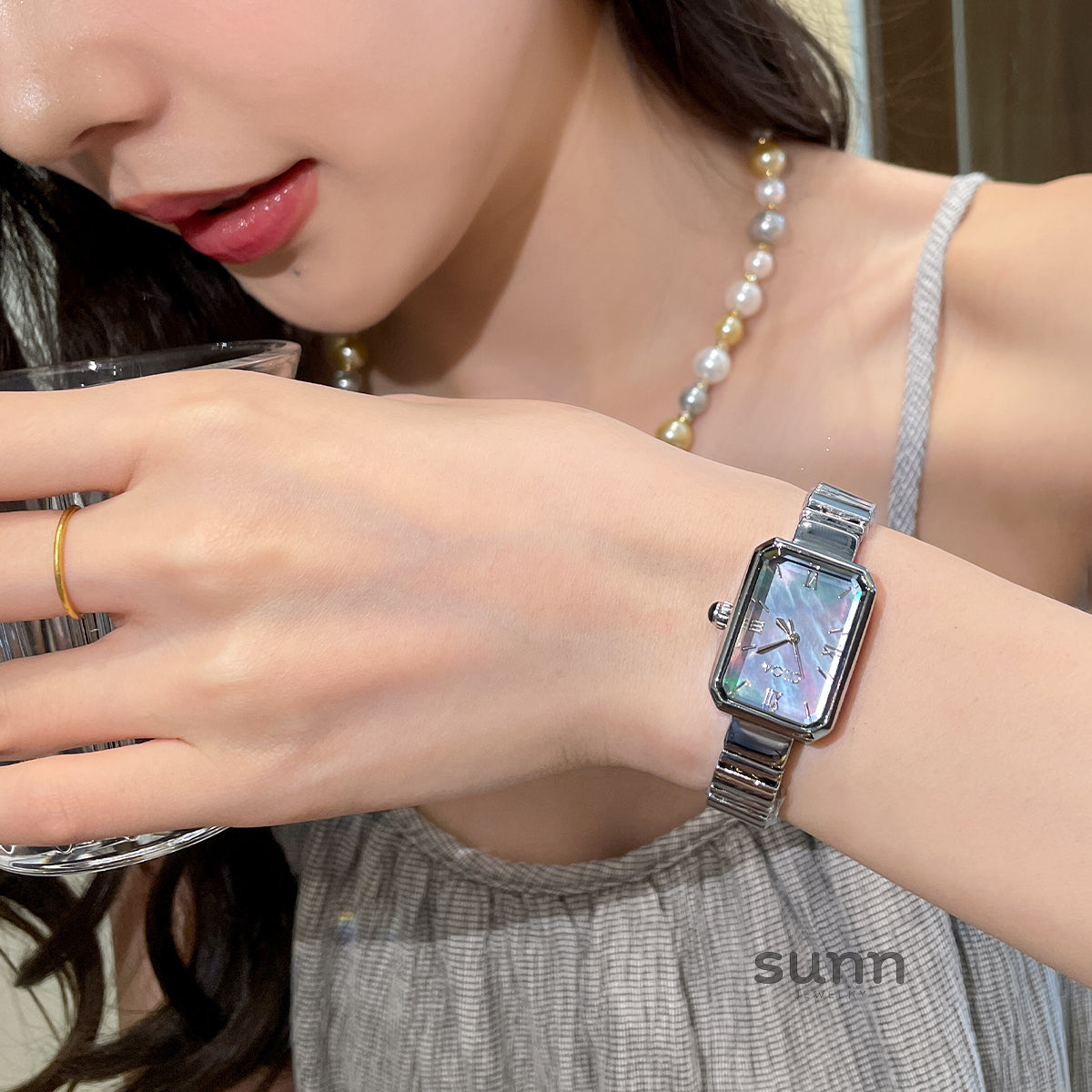 Carissa Blue Pearl Watch