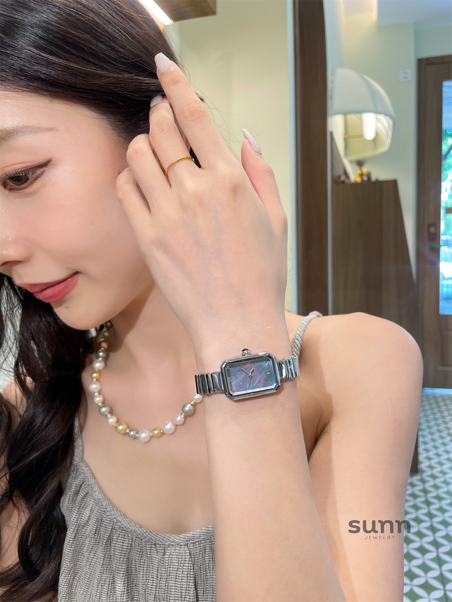 Carissa Blue Pearl Watch
