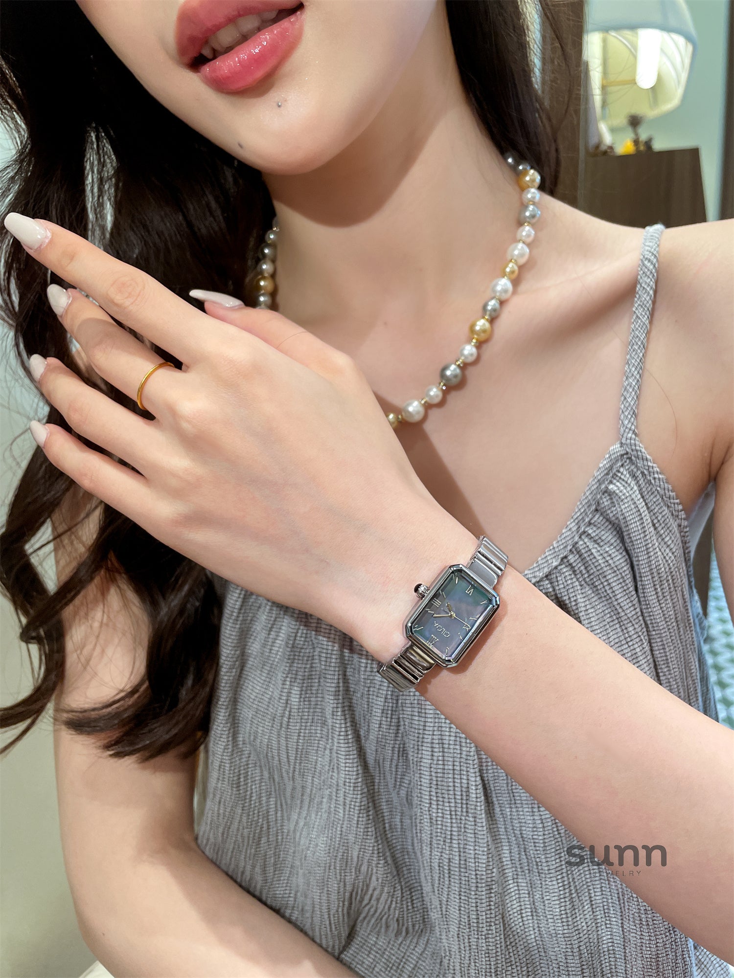 Carissa Blue Pearl Watch