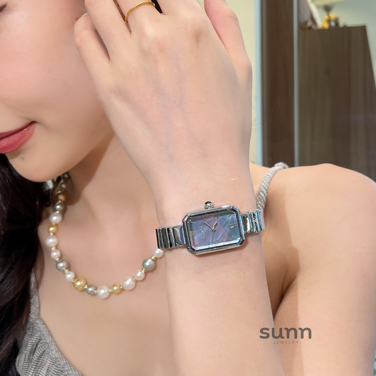 Carissa Blue Pearl Watch