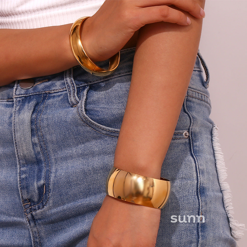 Carissa Polished Cuff Bracelet [O759X49M]