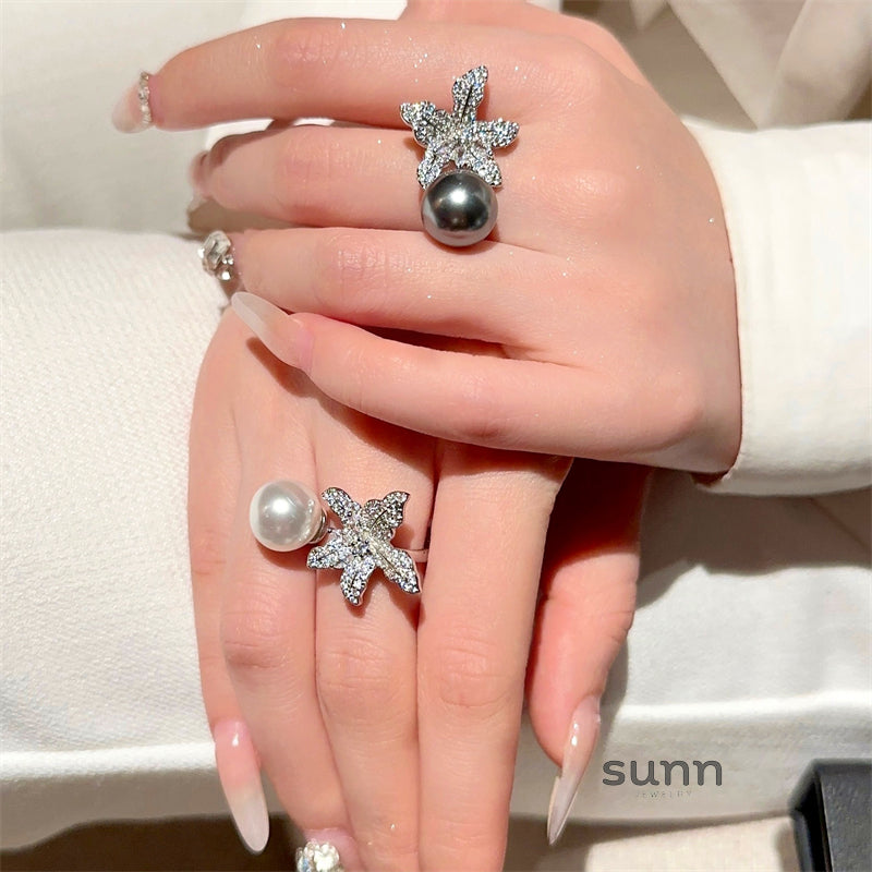Carlee Ocean Pearl Ring [EL09J41Z]