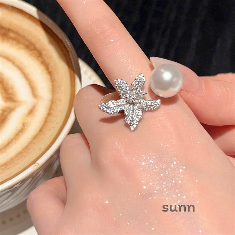 Carlee Ocean Pearl Ring [WO8YXQLG]