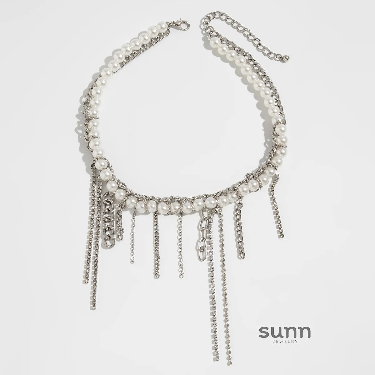 Carley Layered Pearl Tassel Necklace