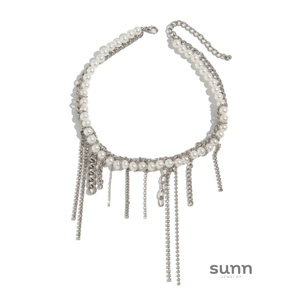 Carley Layered Pearl Tassel Necklace