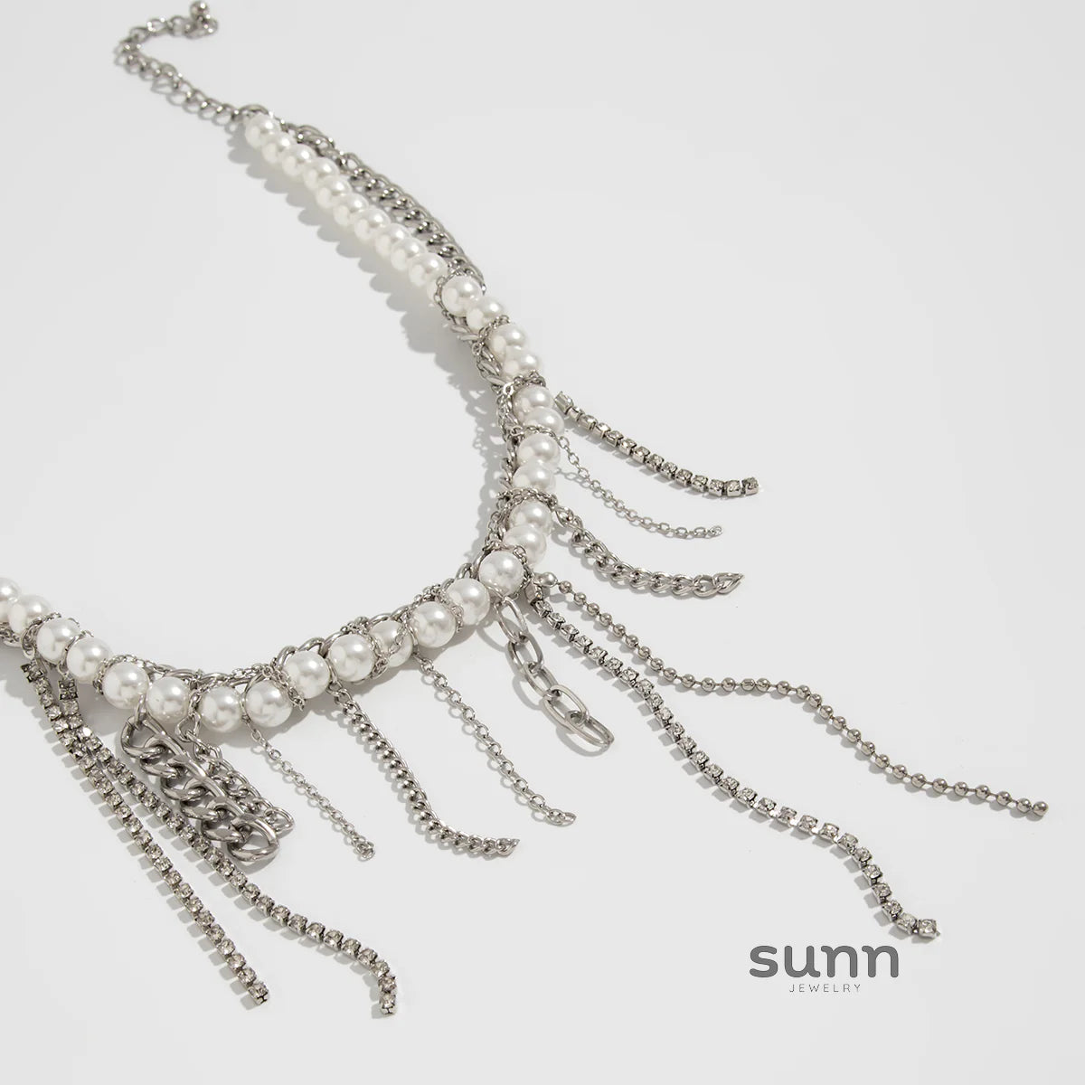 Carley Layered Pearl Tassel Necklace