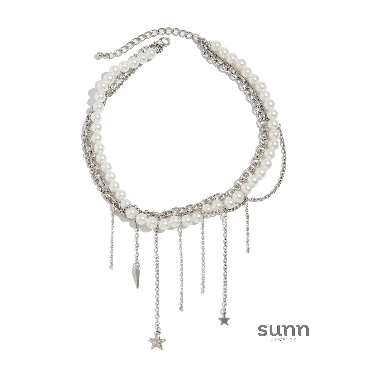 Carley Layered Pearl Tassel Necklace