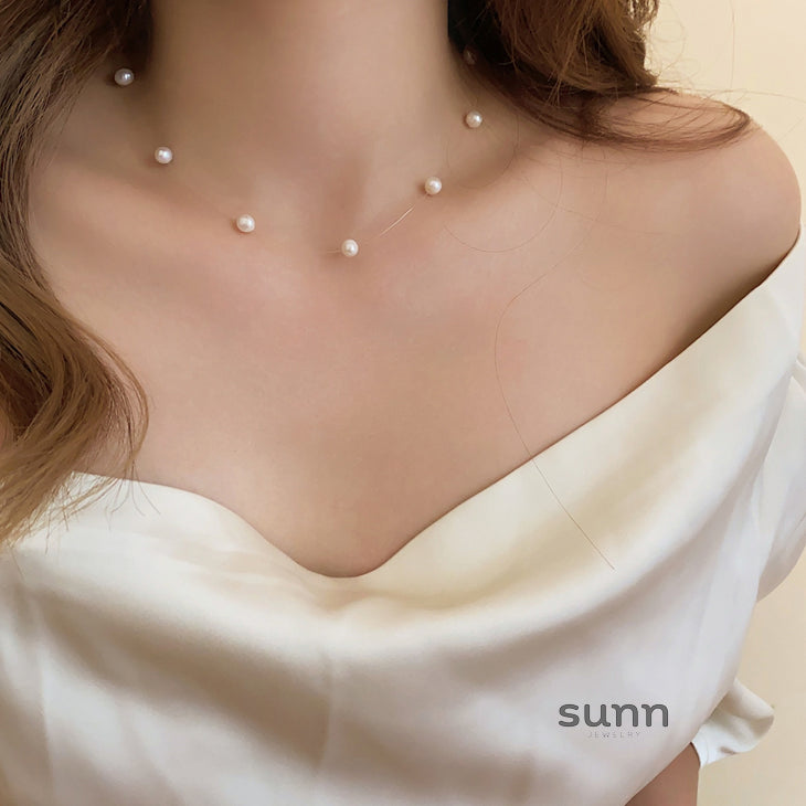 Carlin Floating Pearl Necklace [R5GNSSOJ]