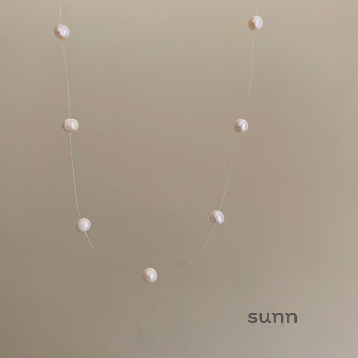 Carlin Floating Pearl Necklace [0KP4VMA5]