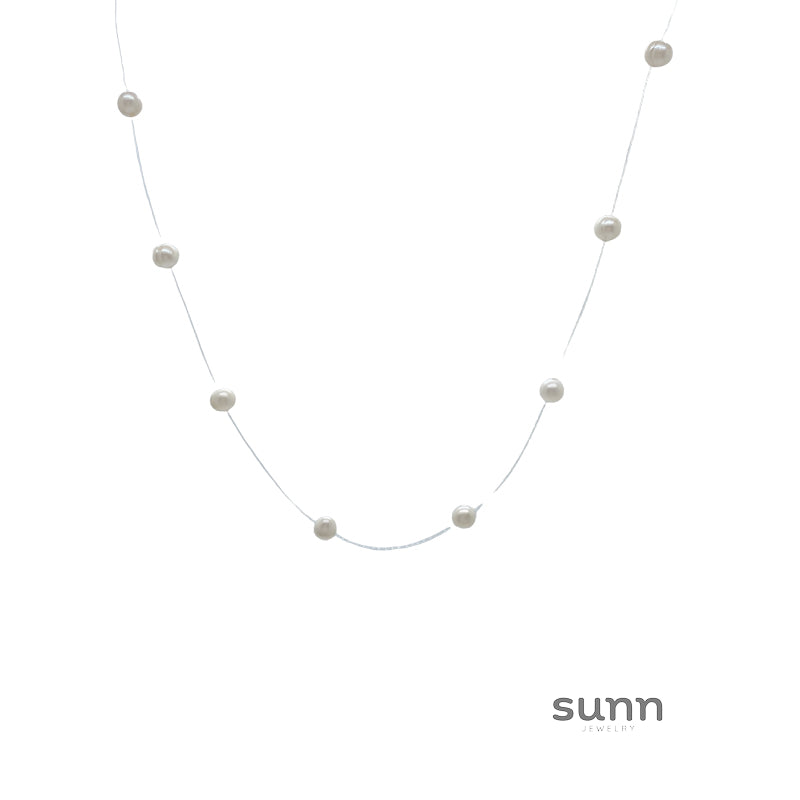 Carlin Floating Pearl Necklace [5W8QO593]