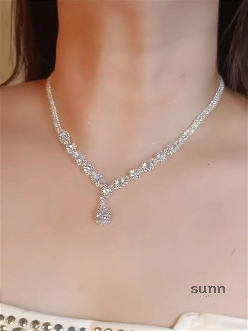 Carlin Rhinestone Tassel Set