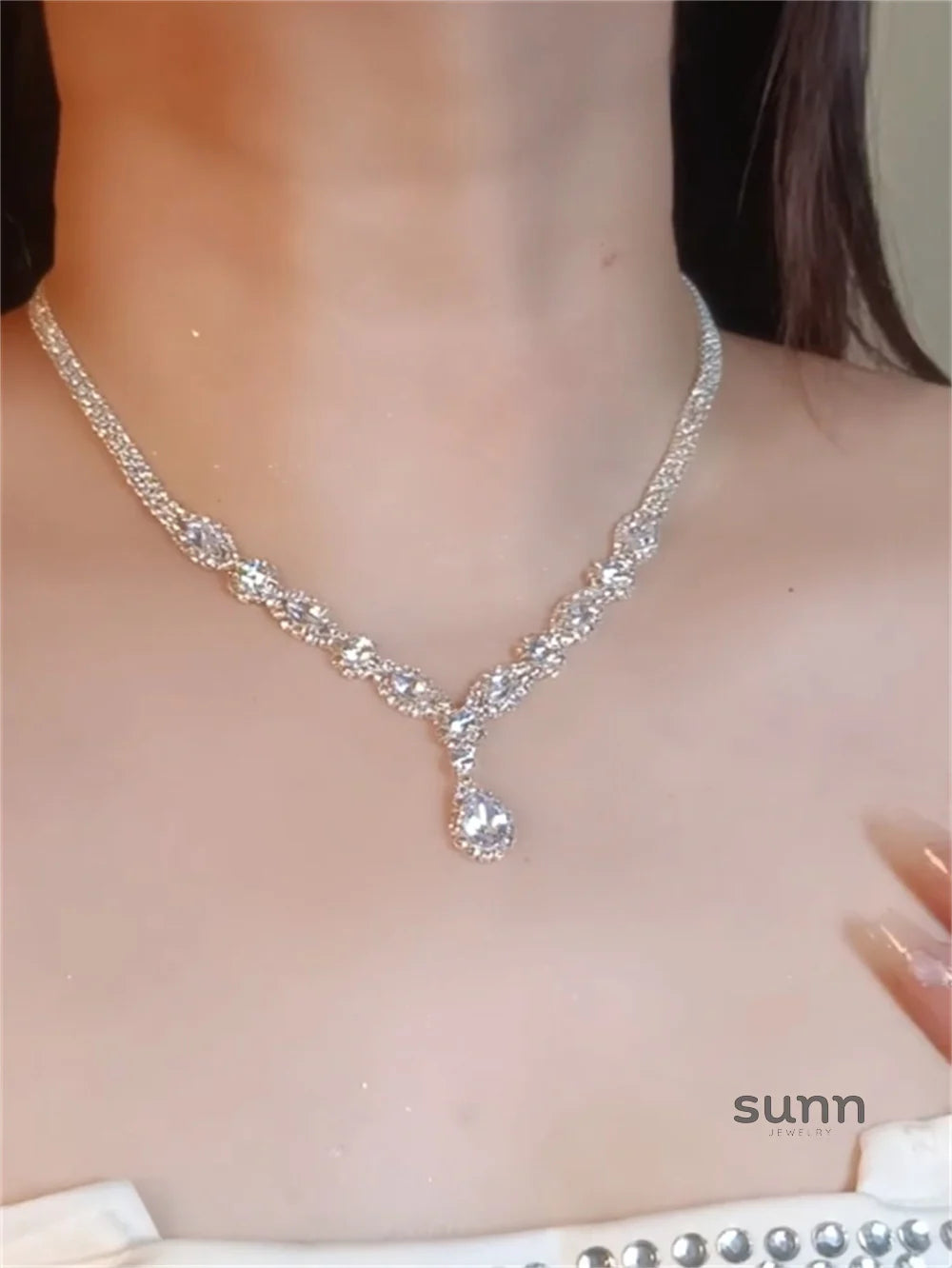 Carlin Rhinestone Tassel Set