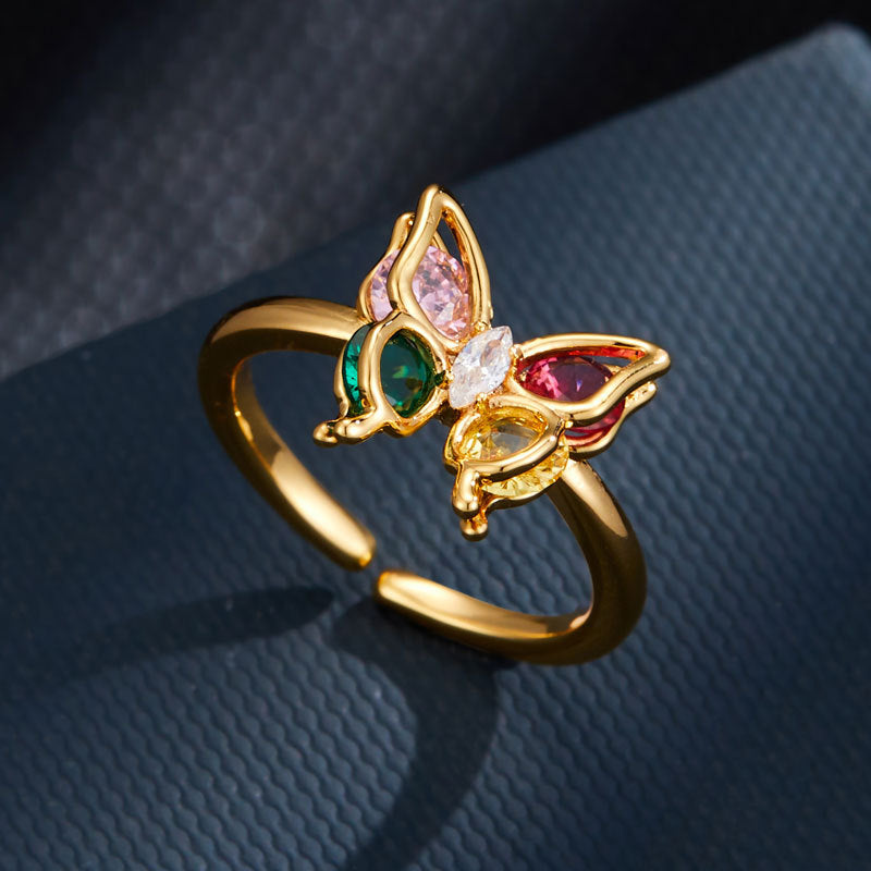Carlyn Colorful Butterfly Ring [UIXQIA1U]
