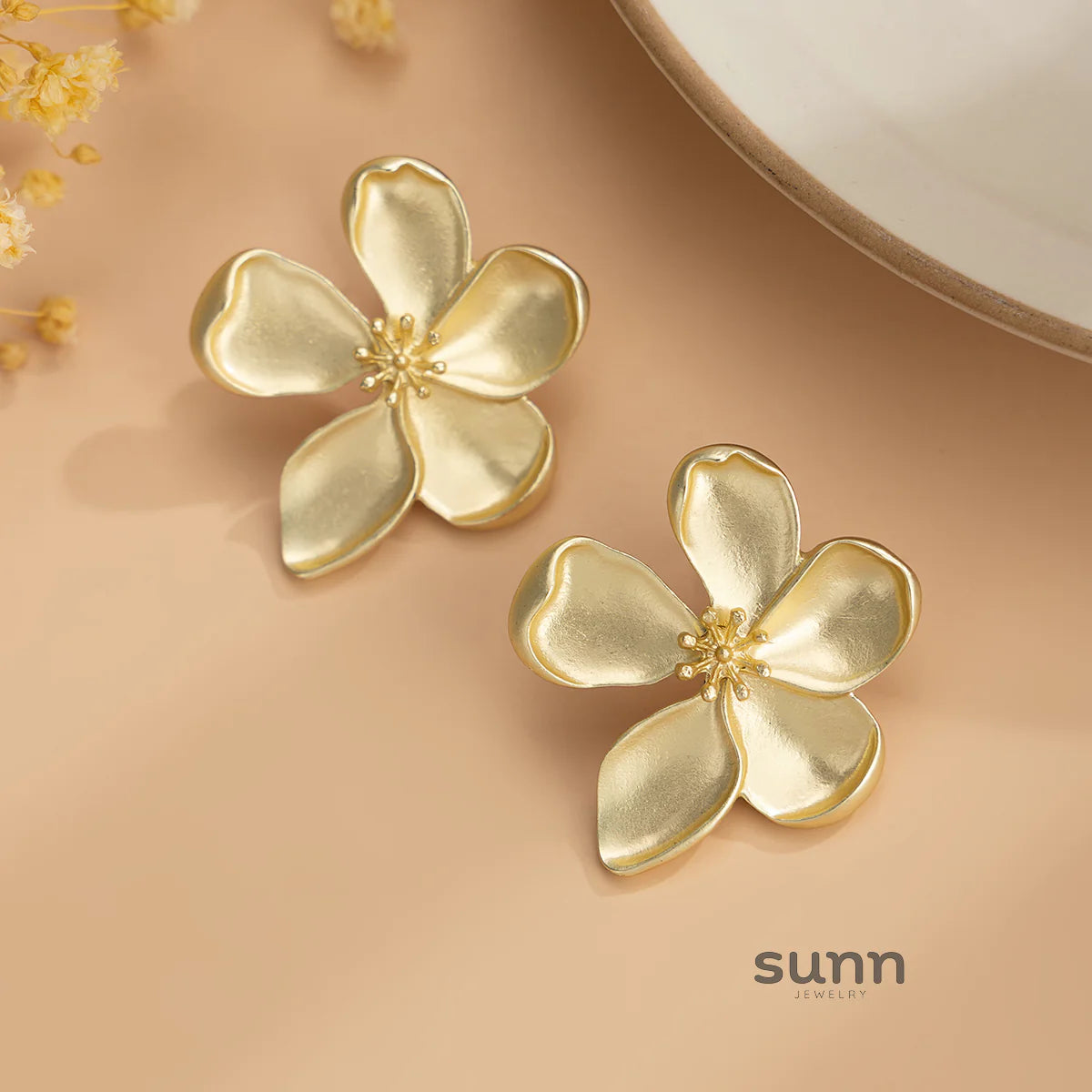 Carmella Floral Stud Earrings
