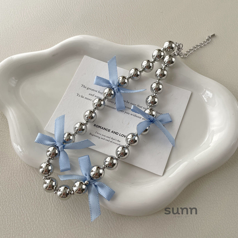 Carmyn Ribbon Bow Necklace [NF7AEGYH]