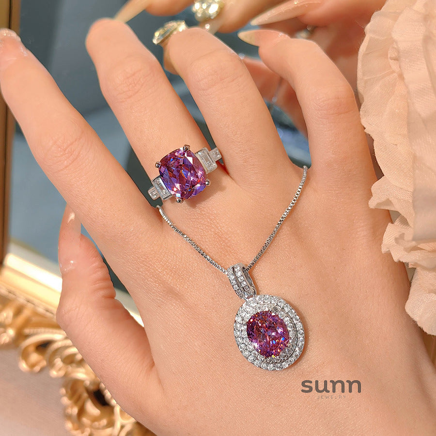 Carol Alexandrite Jewelry Set [7U1XCT45]