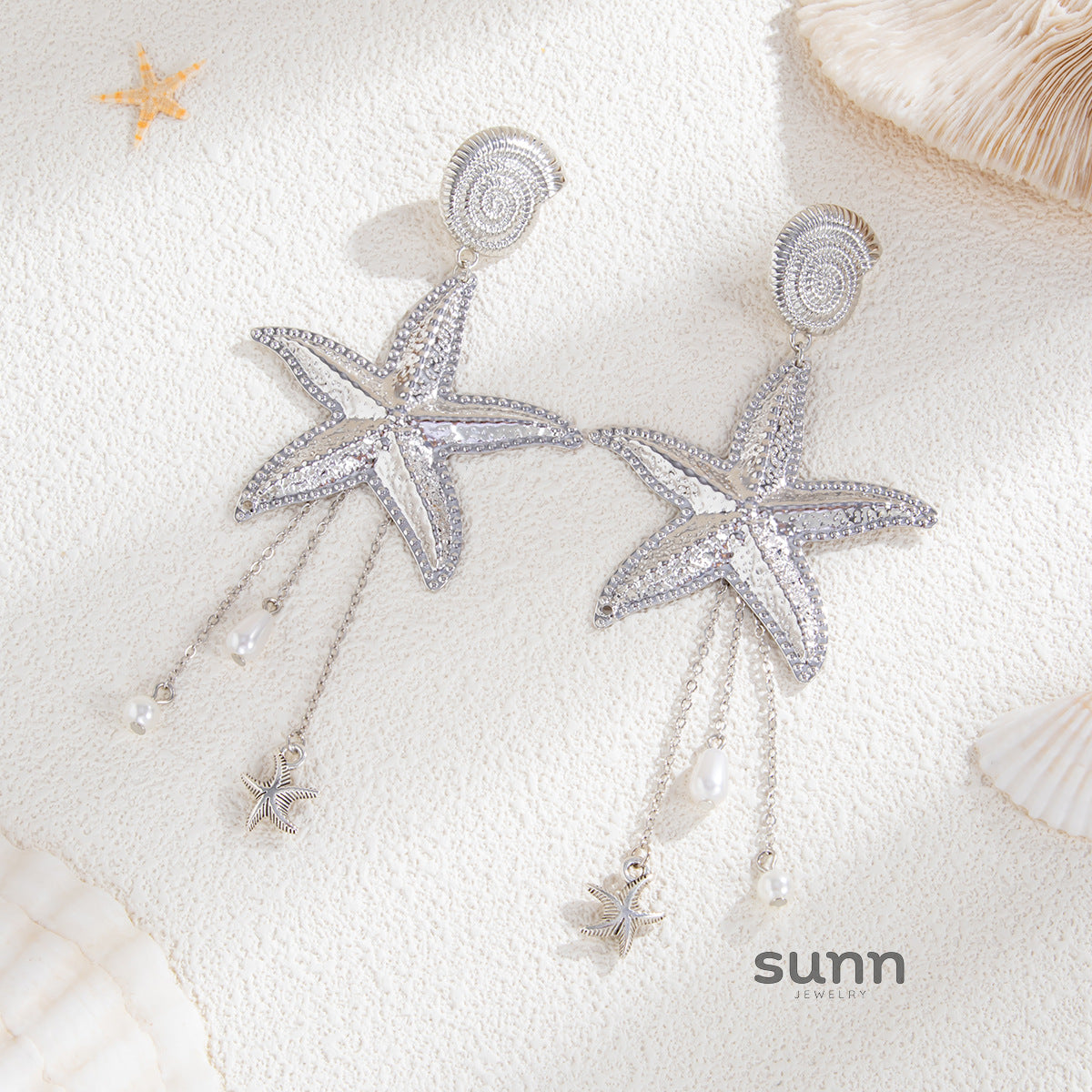 Carolina Starfish Statement Earrings [LKRRQDZZ]