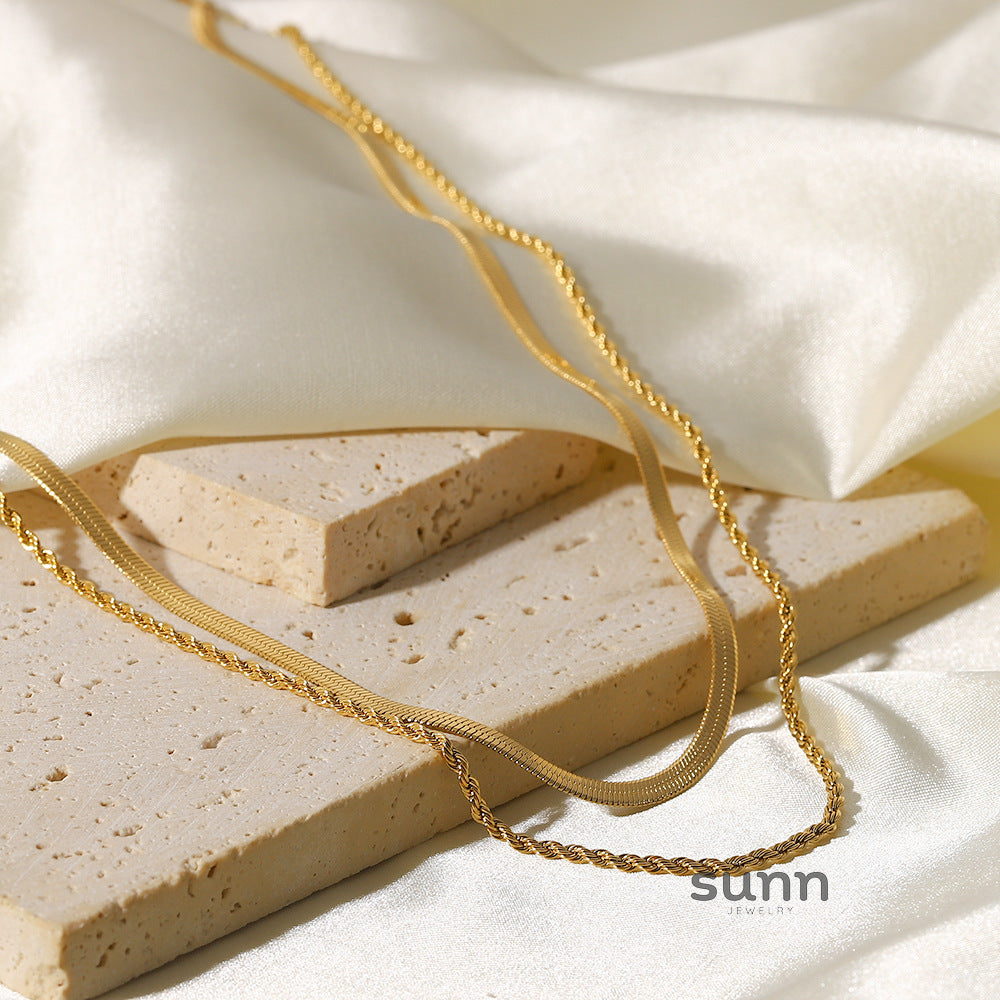 Carrigan Layered Blade Necklace [MHM3O39D]