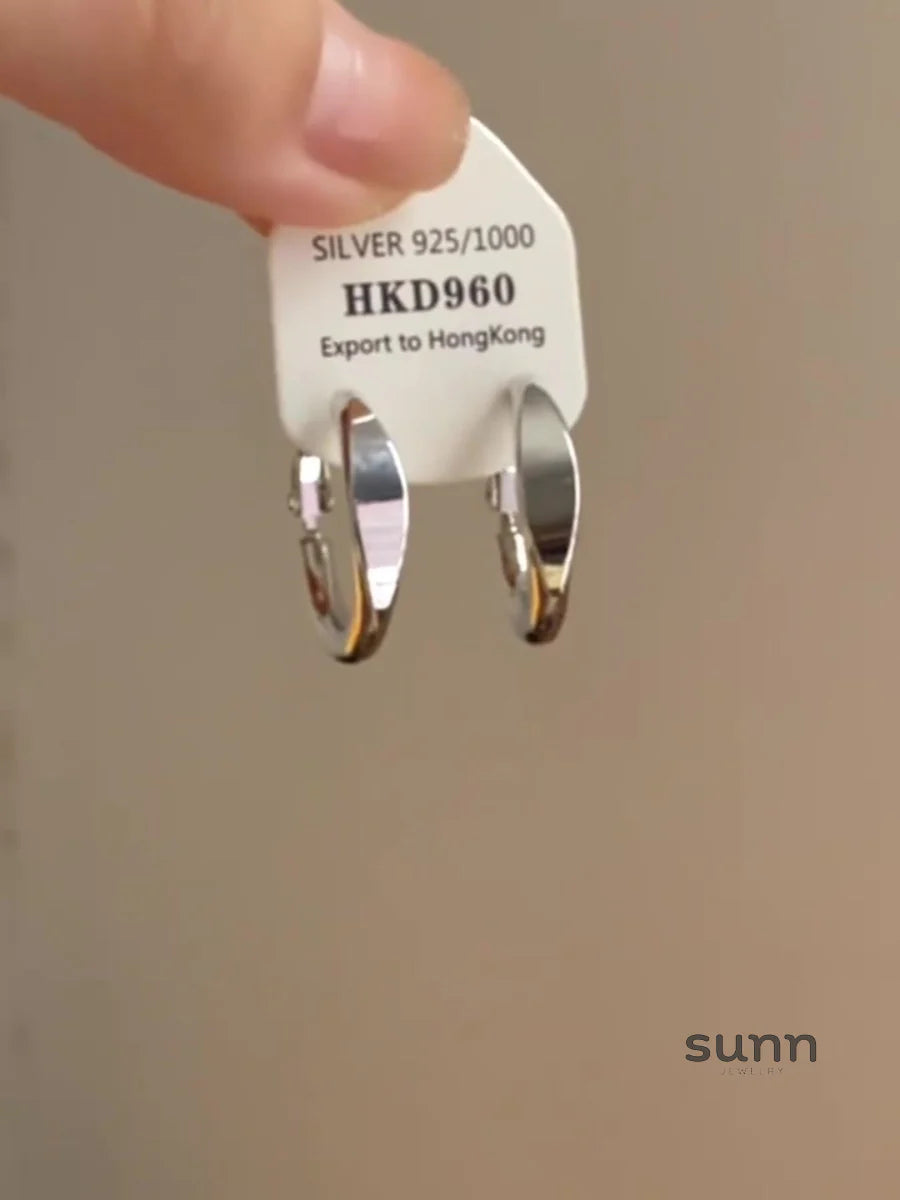 Casandra Smooth Huggie Hoops