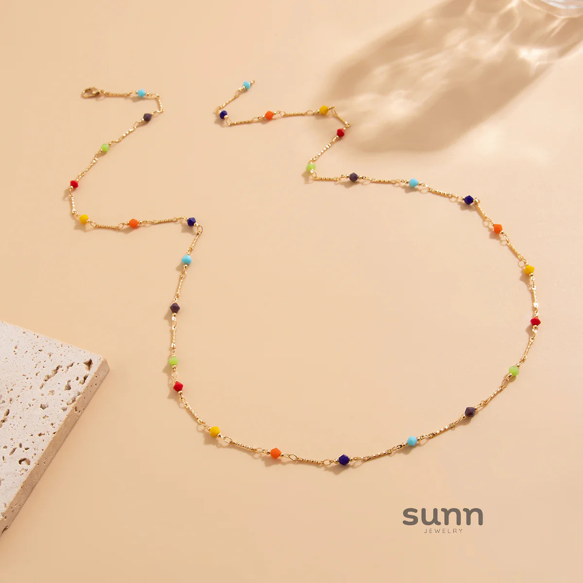 Casey Crystal Chain Necklace