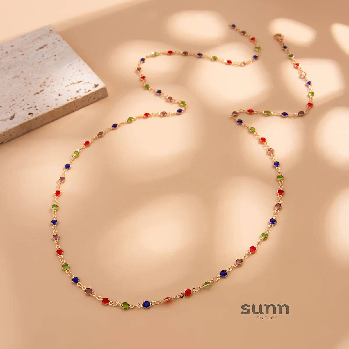 Casey Crystal Chain Necklace