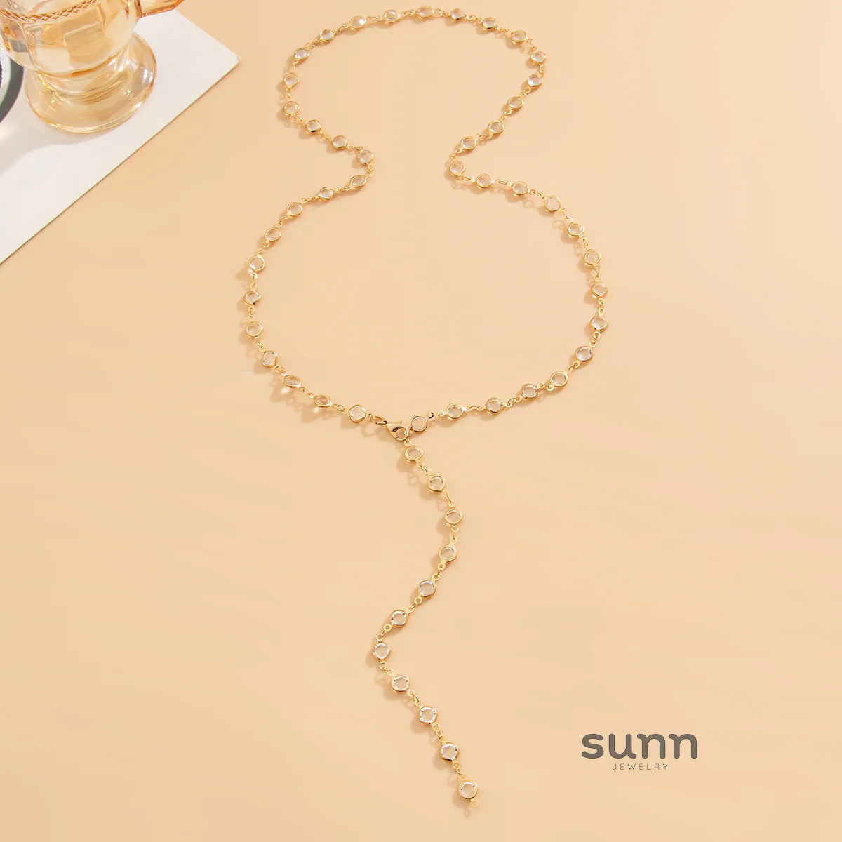 Casey Crystal Chain Necklace