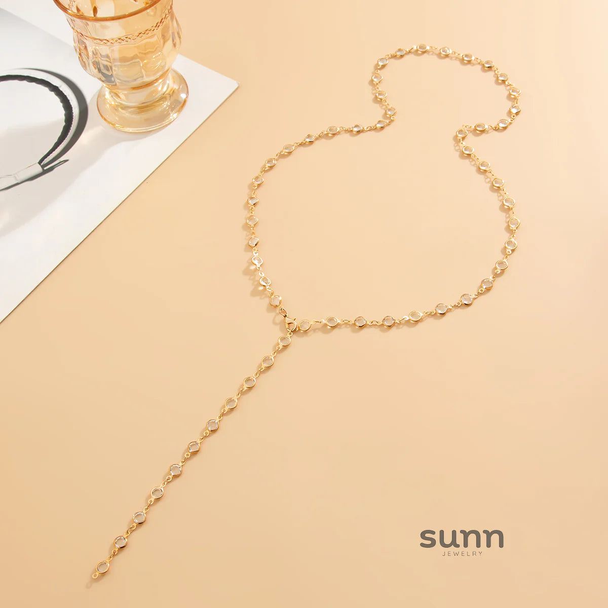 Casey Crystal Chain Necklace
