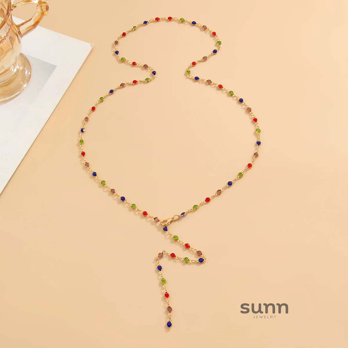 Casey Crystal Chain Necklace