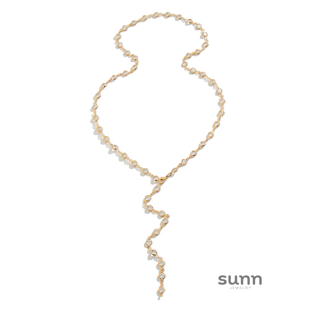 Casey Crystal Chain Necklace