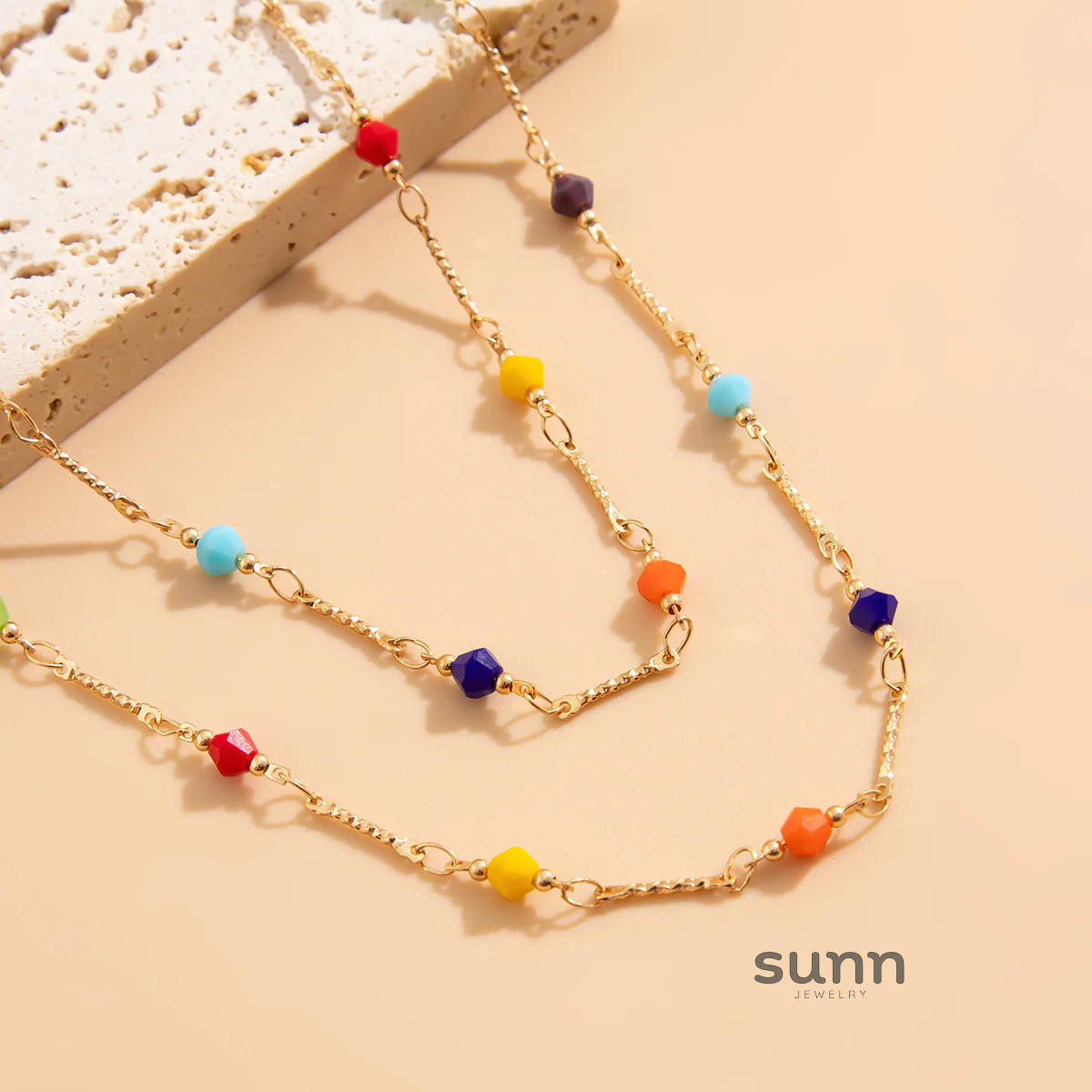 Casey Crystal Chain Necklace