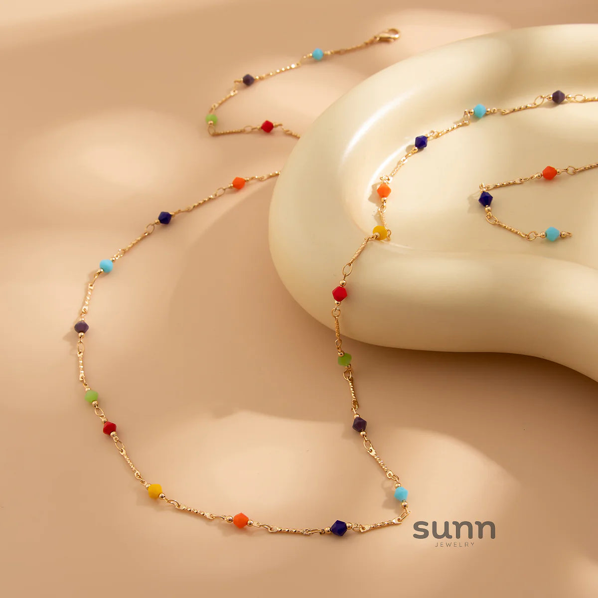 Casey Crystal Chain Necklace