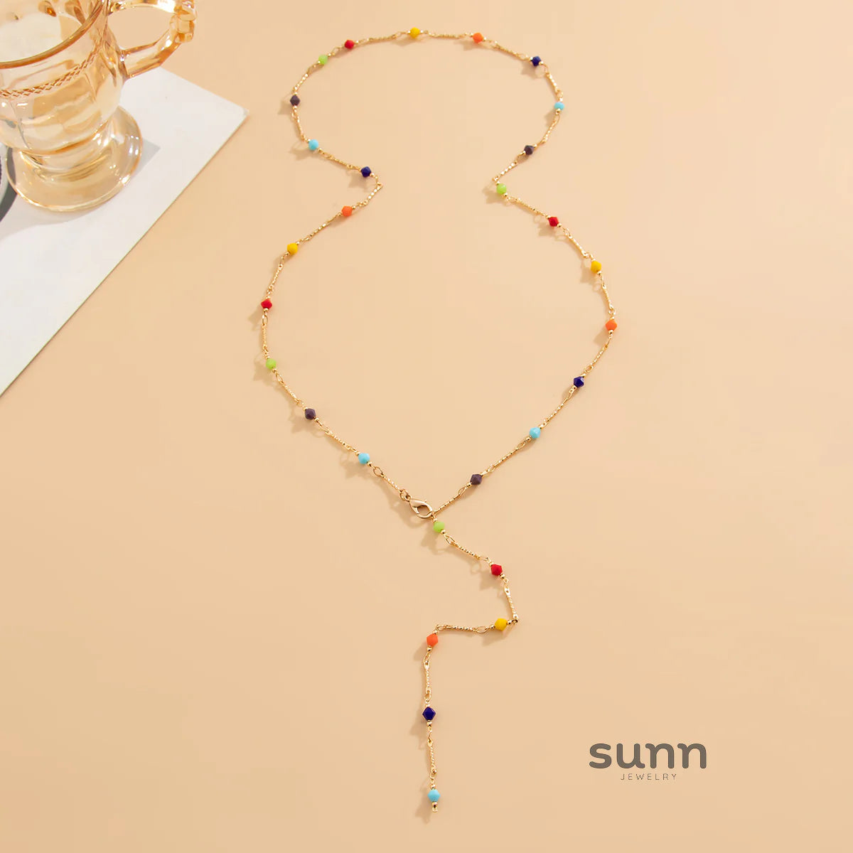Casey Crystal Chain Necklace