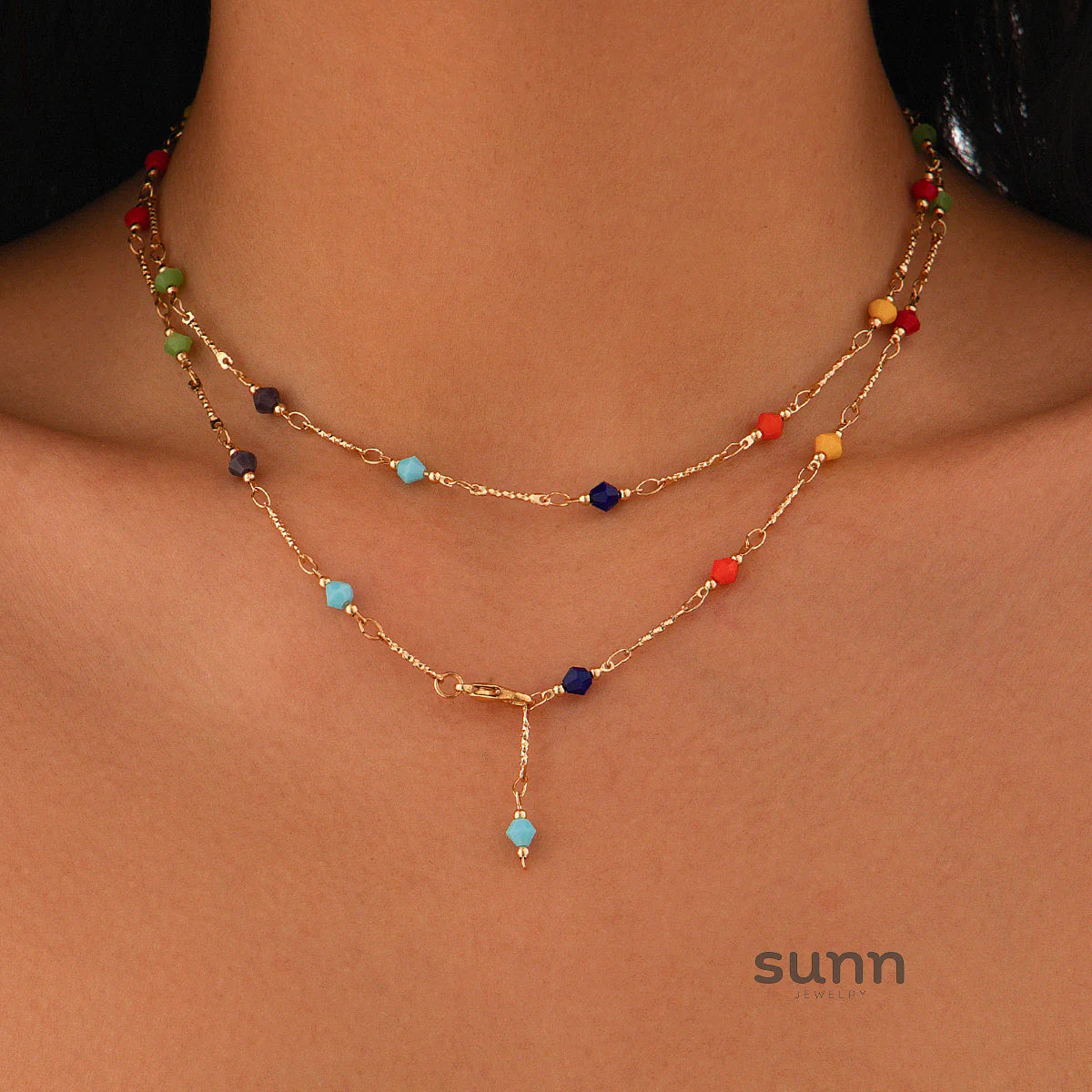 Casey Crystal Chain Necklace