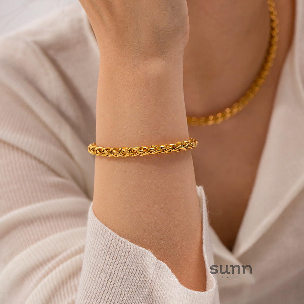 Catalaya Geometric Chain Bracelet [RYWRZM8E]