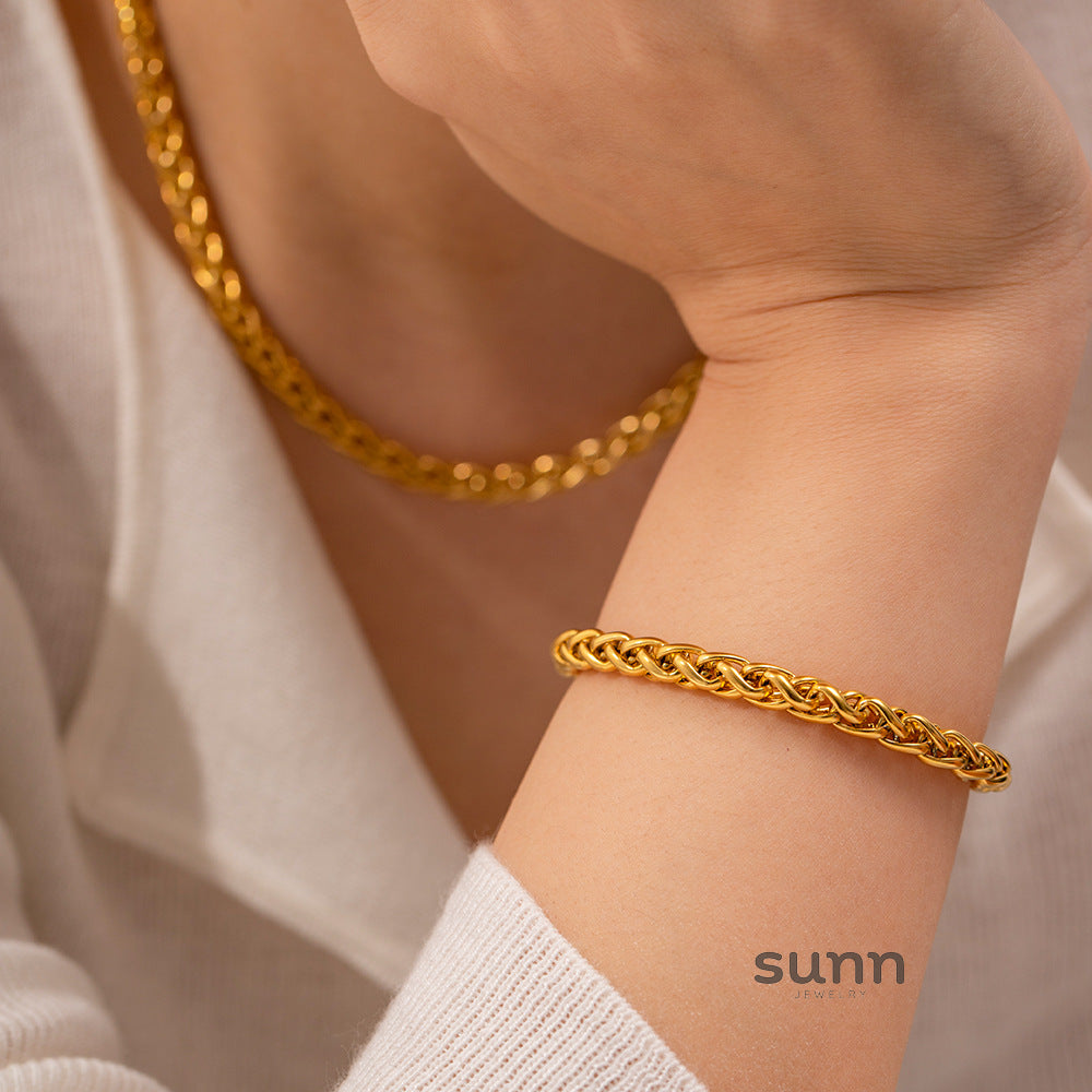 Catalaya Geometric Chain Bracelet [H8NQXZXE]