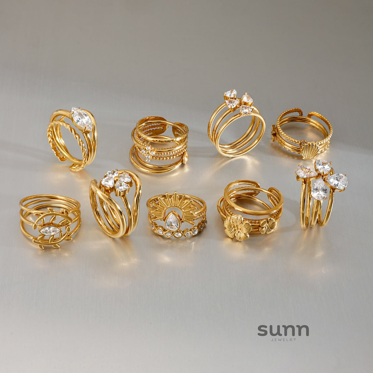 Cataleya Geometric Stackable Rings [IBYGJB88]