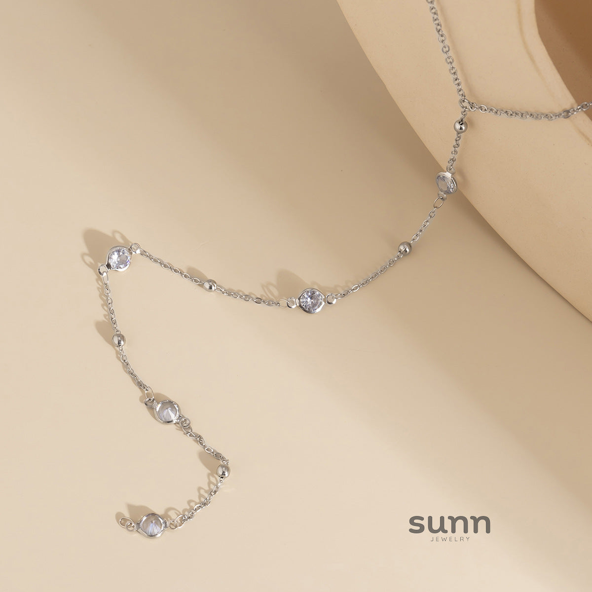 Cate Crystal Tassel Necklace [BVK2BN6D]