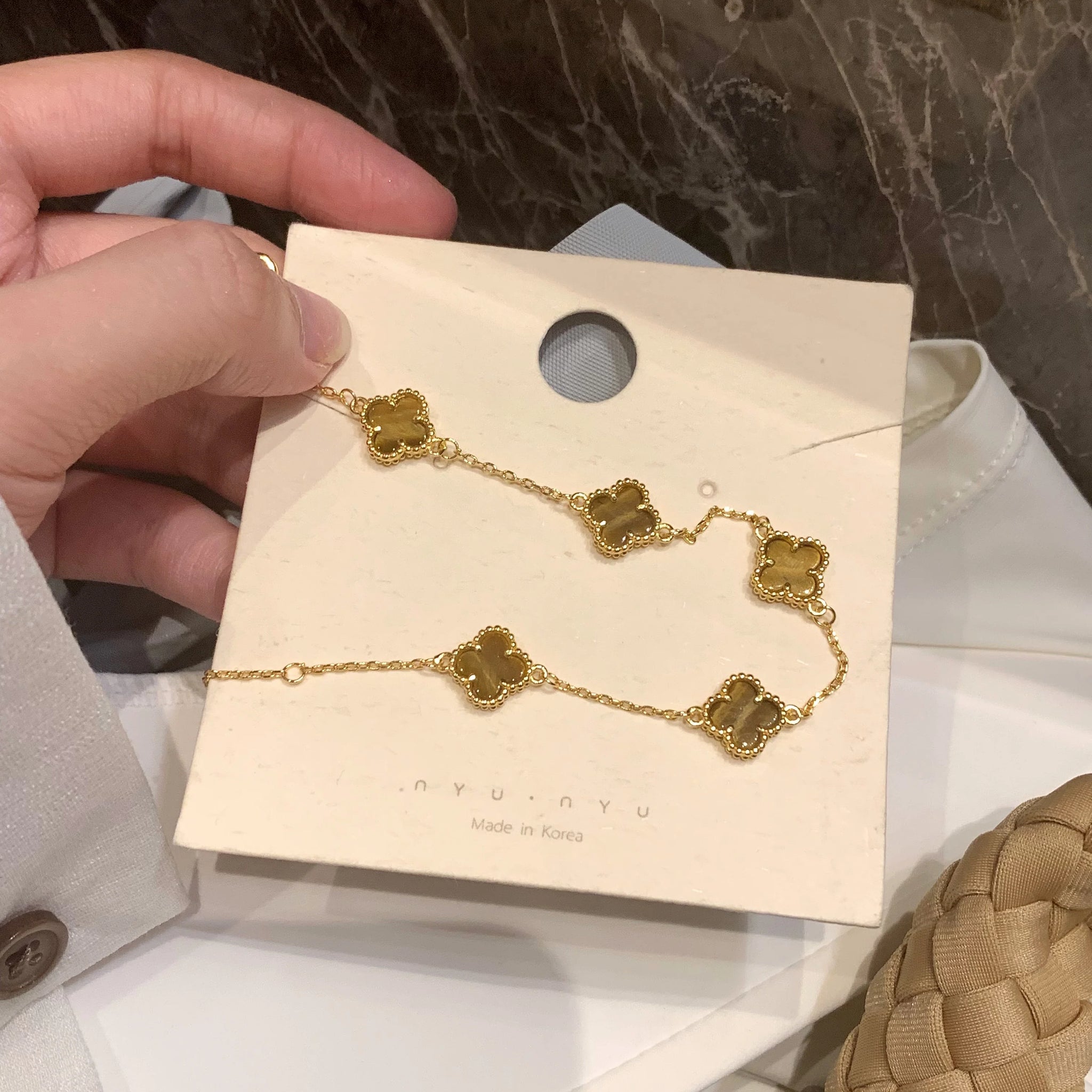 Cathryn Clover Charm Bracelet