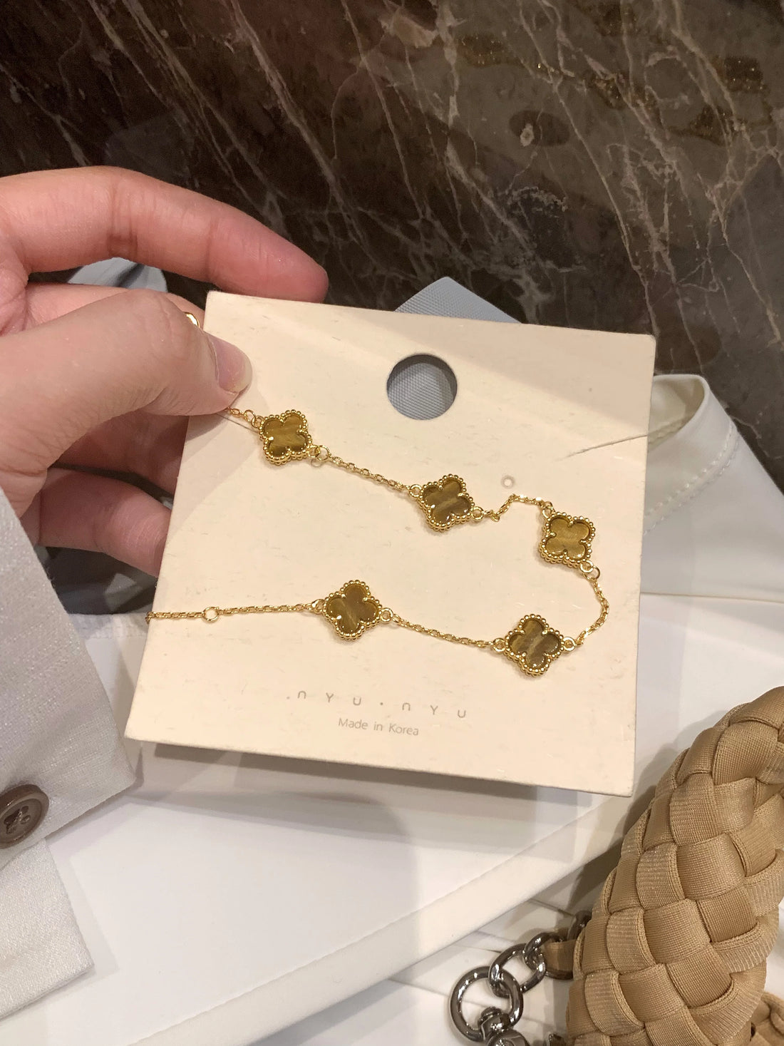Cathryn Clover Charm Bracelet