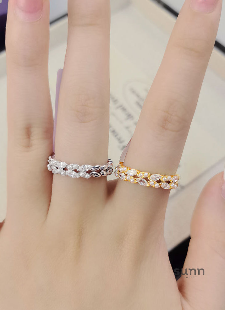 Cathy Wheat Ear Pearl Ring [O0ZZFKD0]
