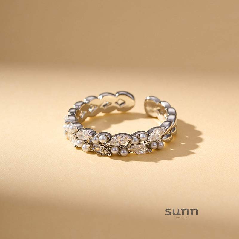 Cathy Wheat Ear Pearl Ring [9GFZ1YJX]