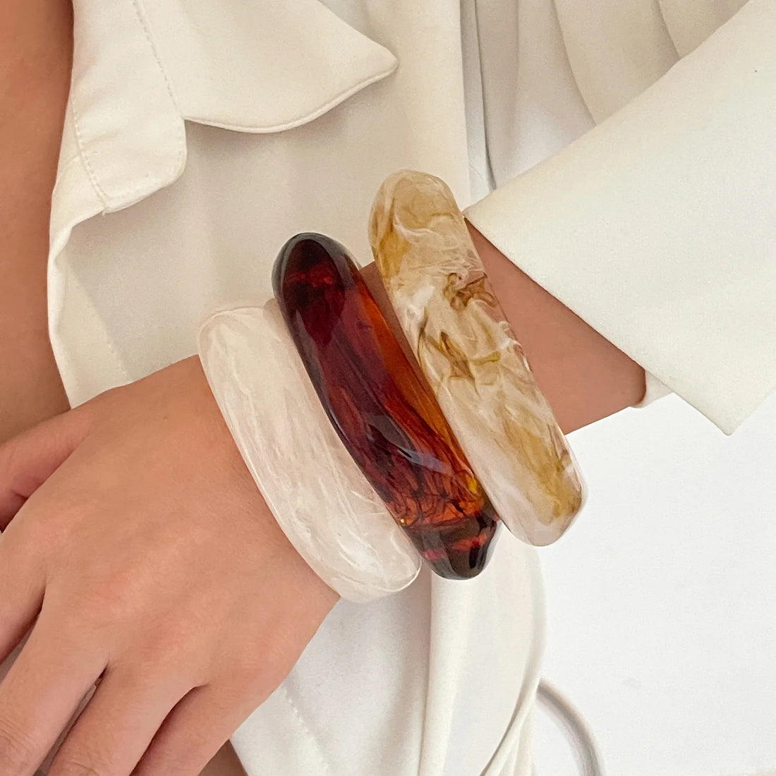 Cayla Irregular Marble Bracelet