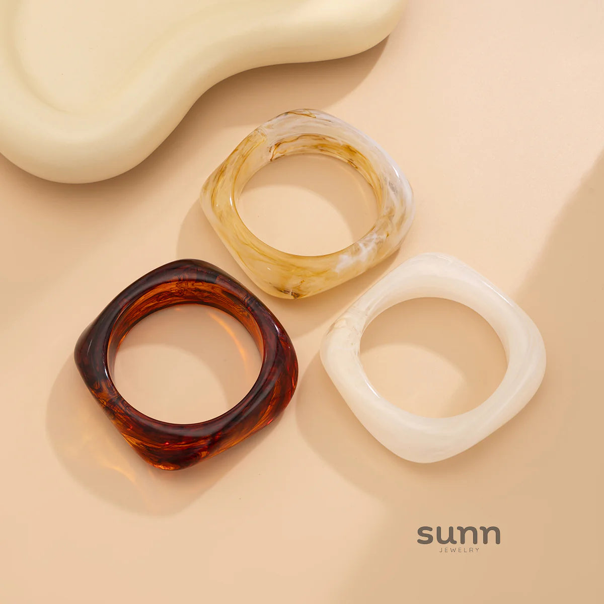 Cayla Irregular Marble Bracelet