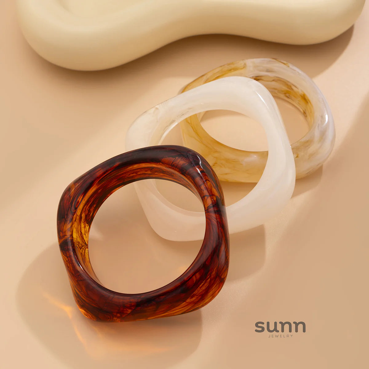 Cayla Irregular Marble Bracelet