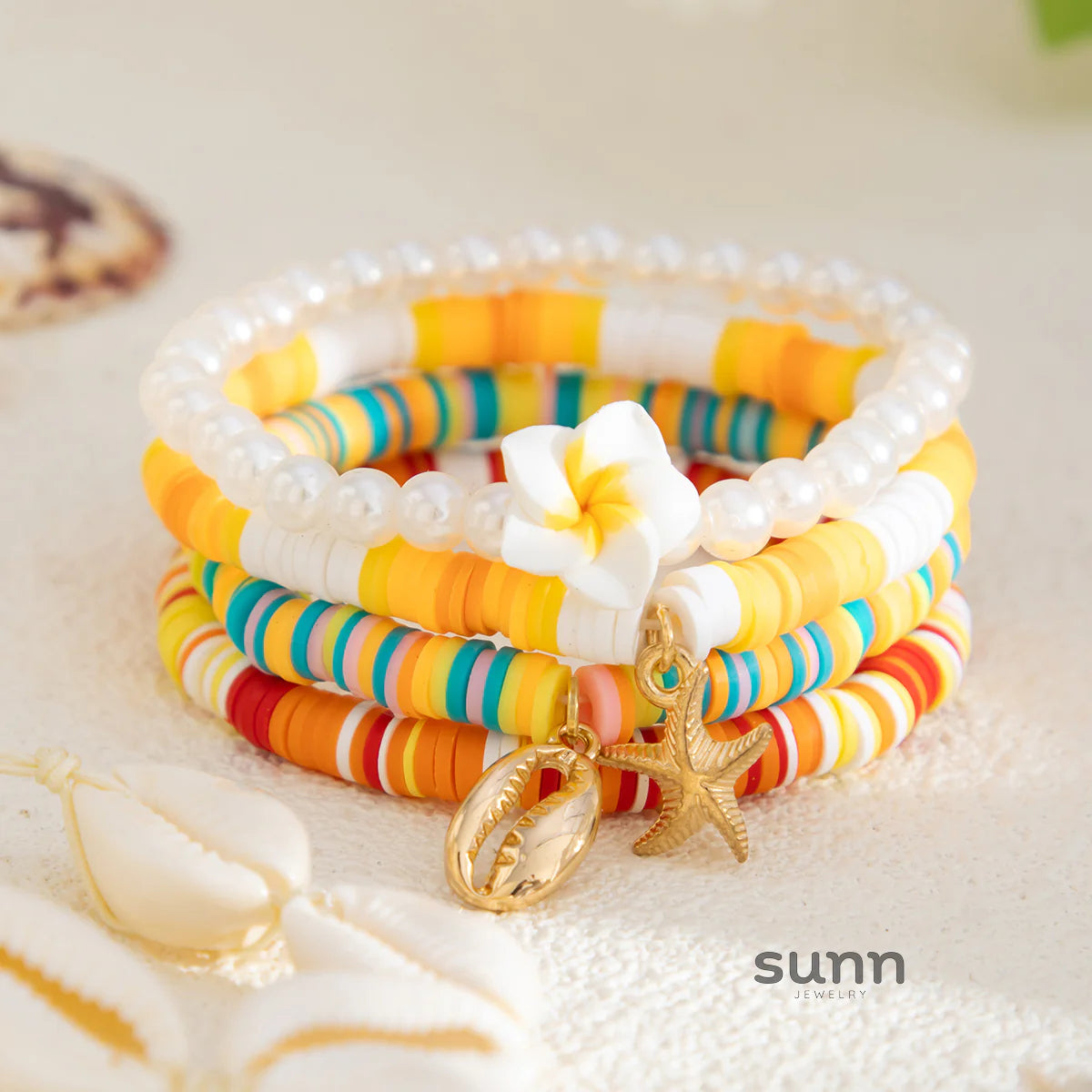 Cayla Seashell Bracelet Set
