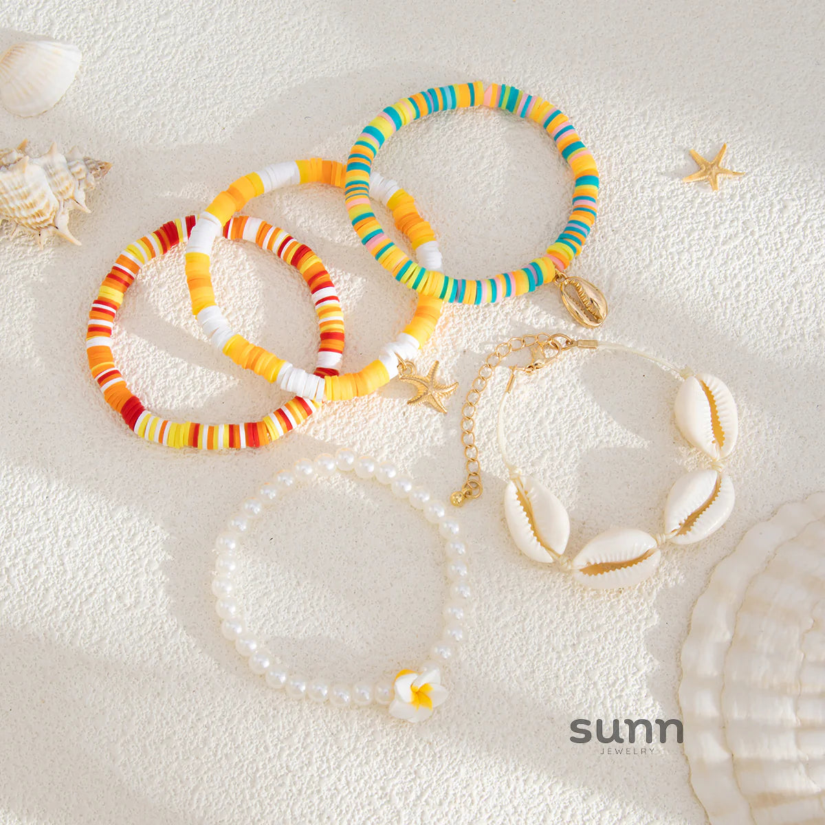 Cayla Seashell Bracelet Set