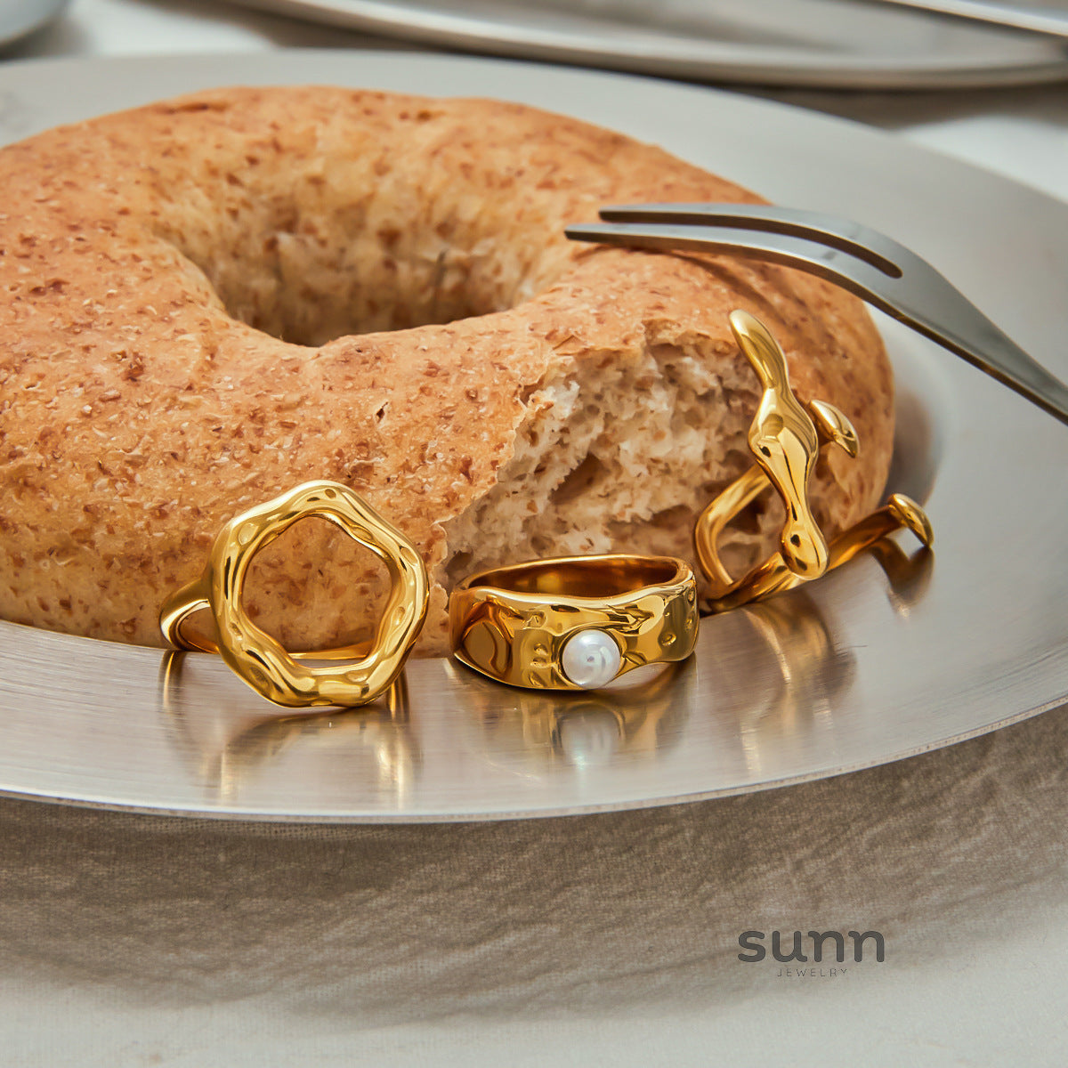 Caylie Pearl Stacking Rings [1UDYGQOV]
